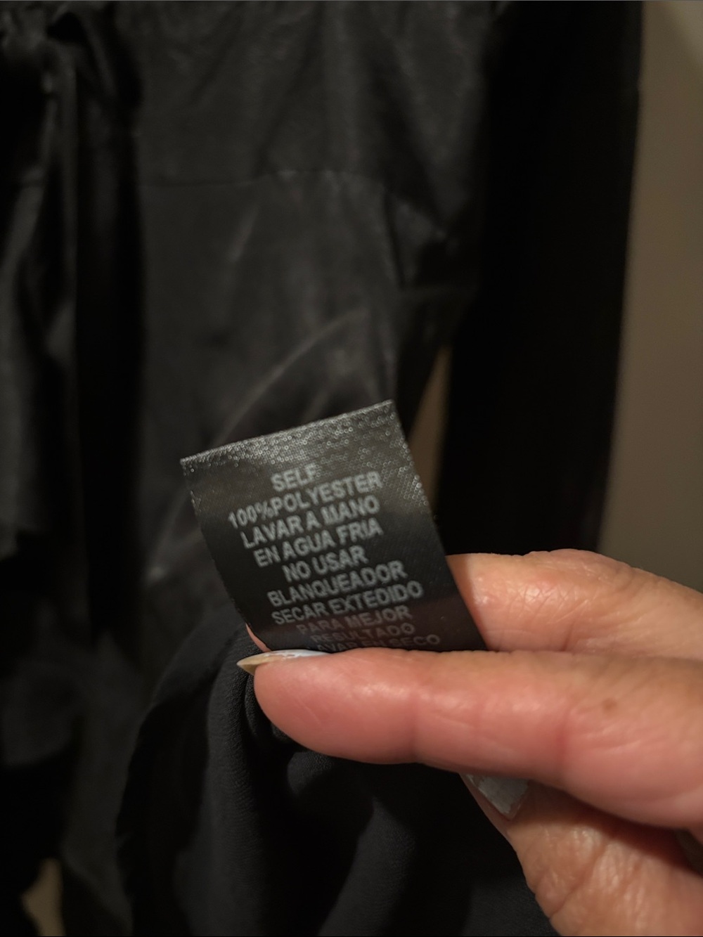 Stories Black Ruffled Mini Dress - Picture 10 of 10